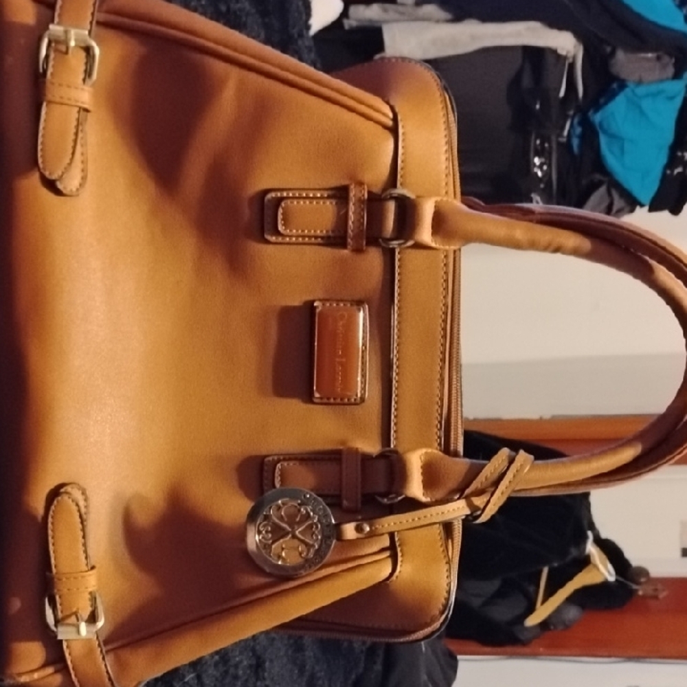 Christian Lacroix Camel Purse with Silver Accents